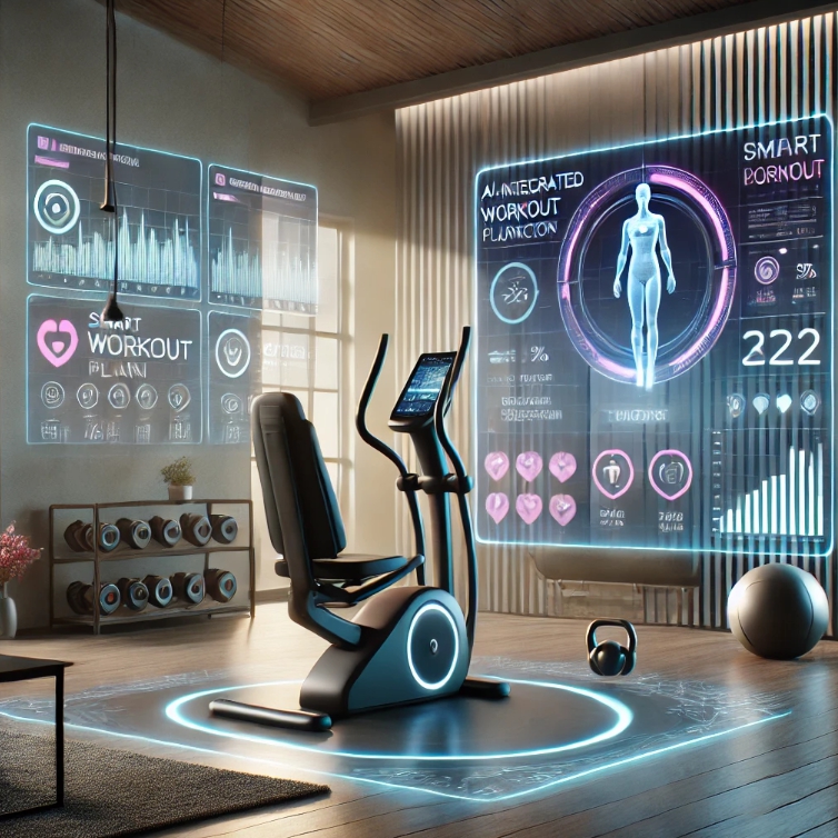 홈트레닝 기구를 표현한 이미지