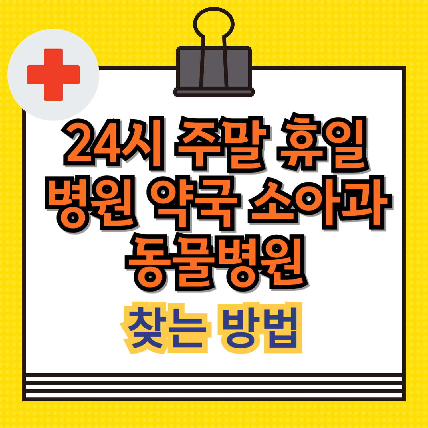 24시 병원 동물병원 소아과 약국