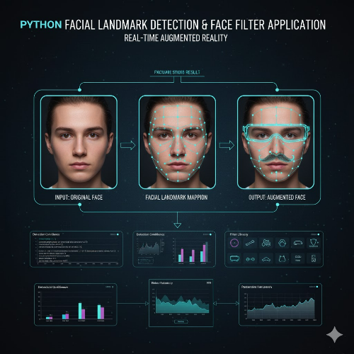Python으로 얼굴 랜드마크 탐지(Facial Landmark Detection) 및 얼굴 필터 적용