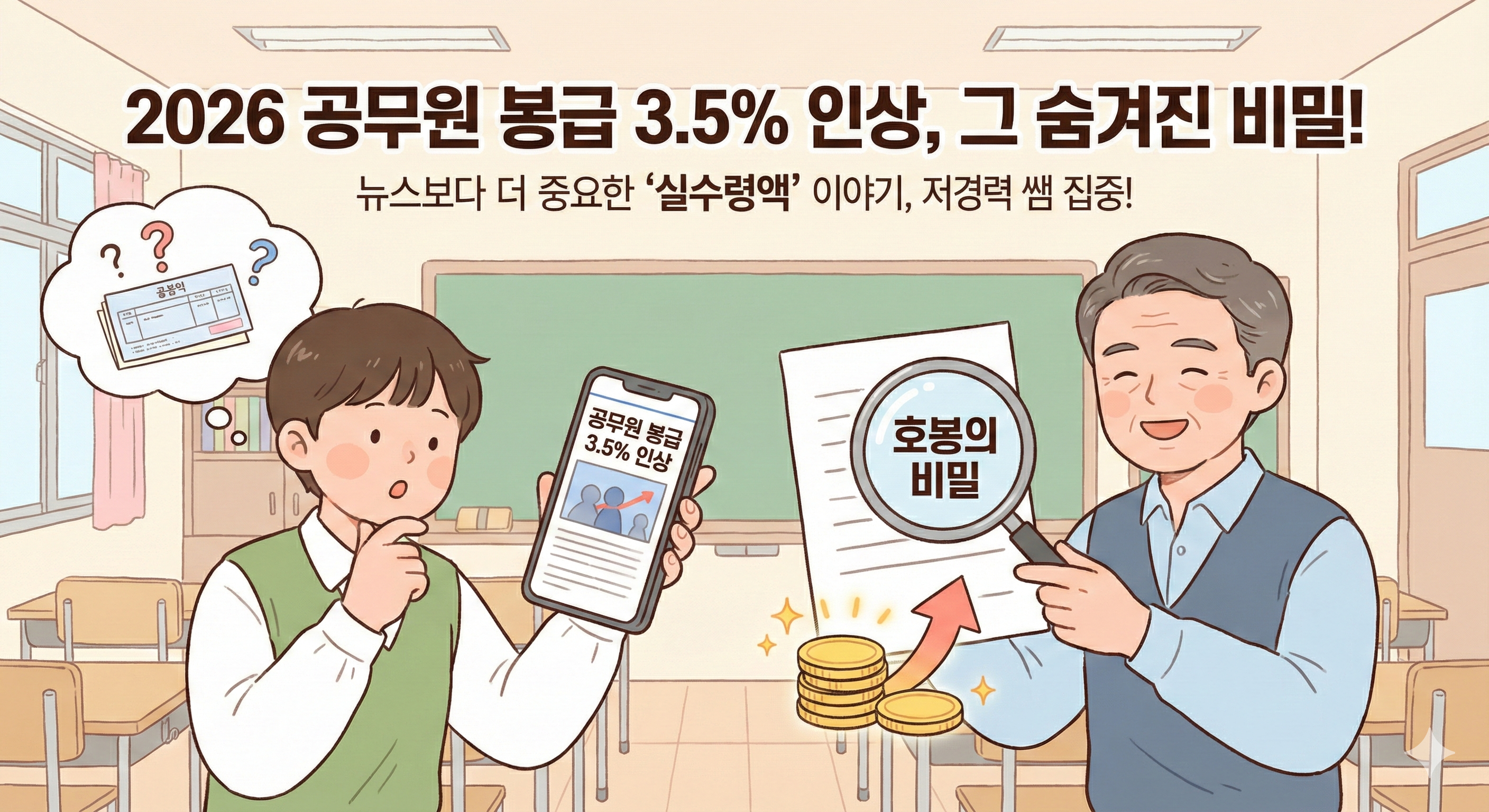 2026년 공무원 봉급이 3.5% 인상 비밀