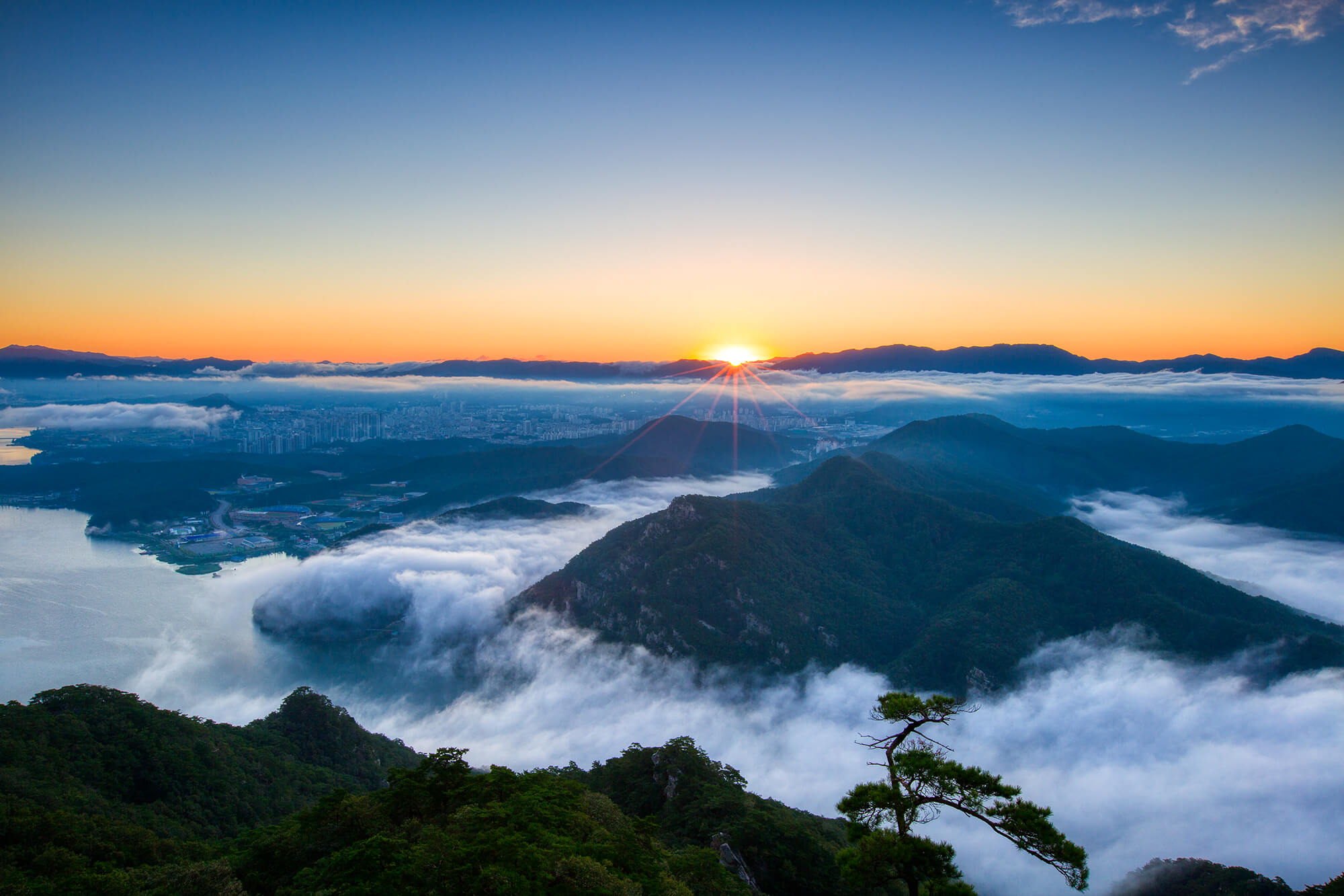 춘천 삼악산 여명과 일출5