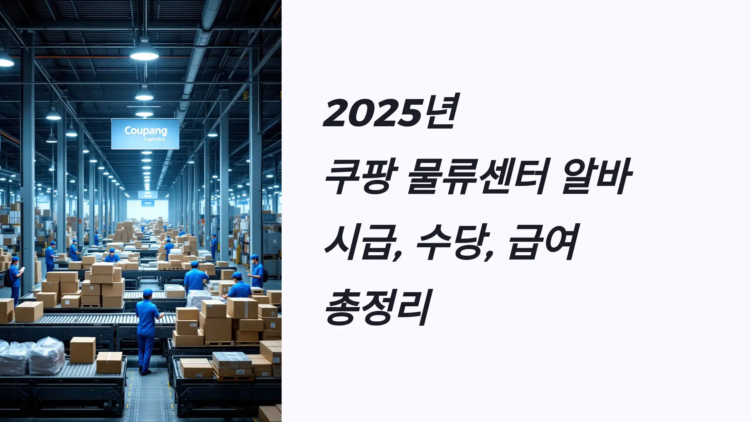 2025년 쿠팡 물류센터 알바 시급, 수당, 급여, 쿠펀치 앱 다운로드, 쿠팡물류센타 지원방법