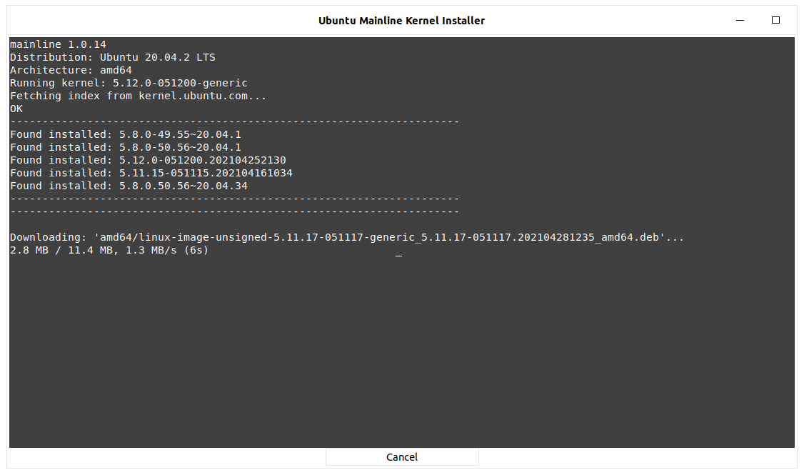 [Ubuntu 20.04-LTS]Kernel 설치 및 변경하기