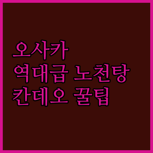 오사카 칸데오 호텔 기시베 노천탕 스..