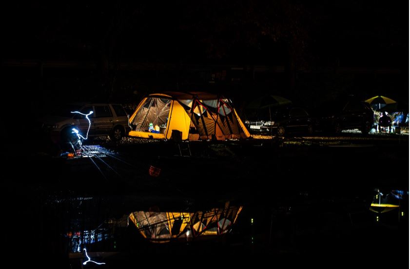 낚시와 캠핑 사진