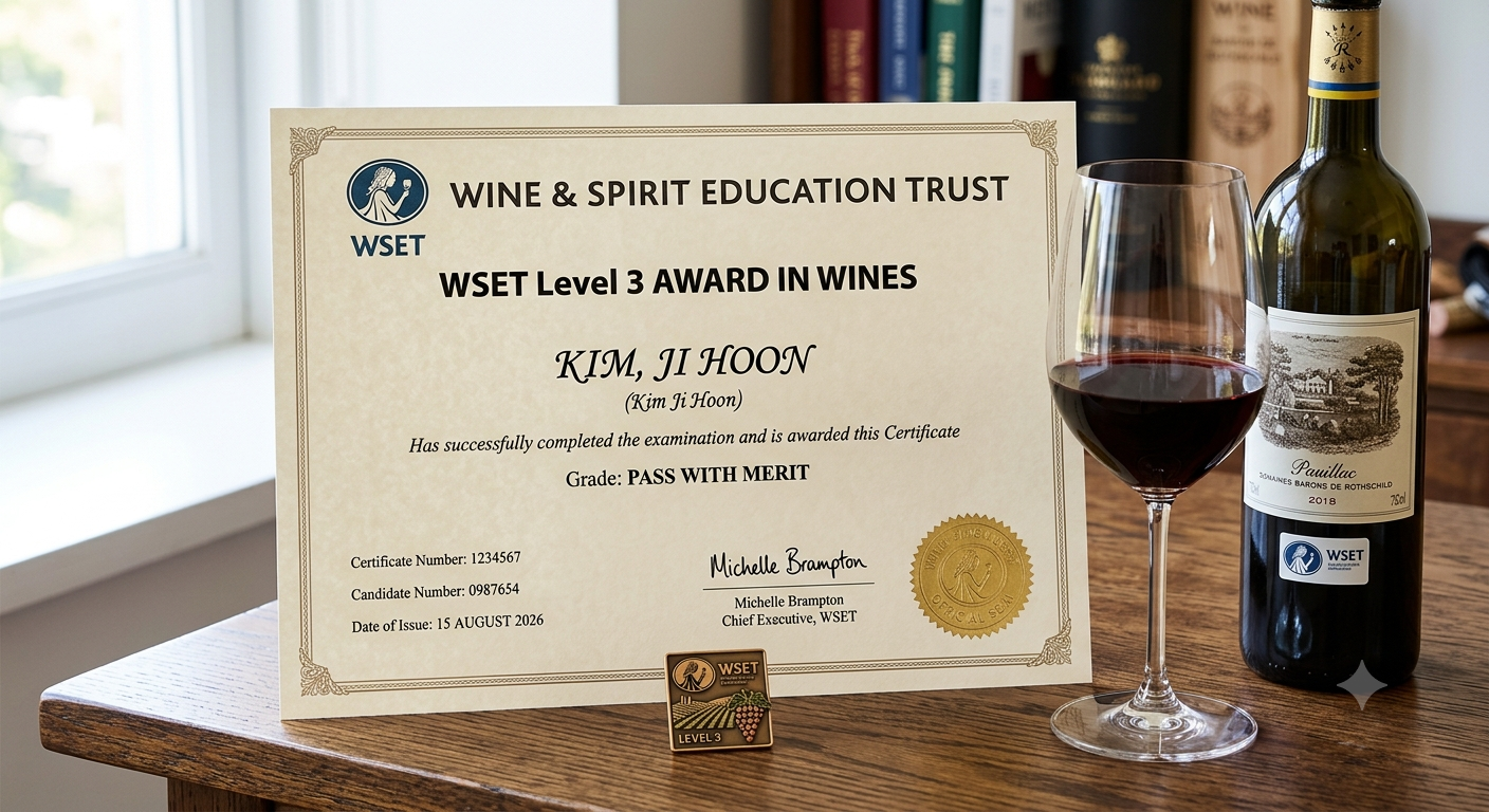 WSET 와인 자격증 이미지