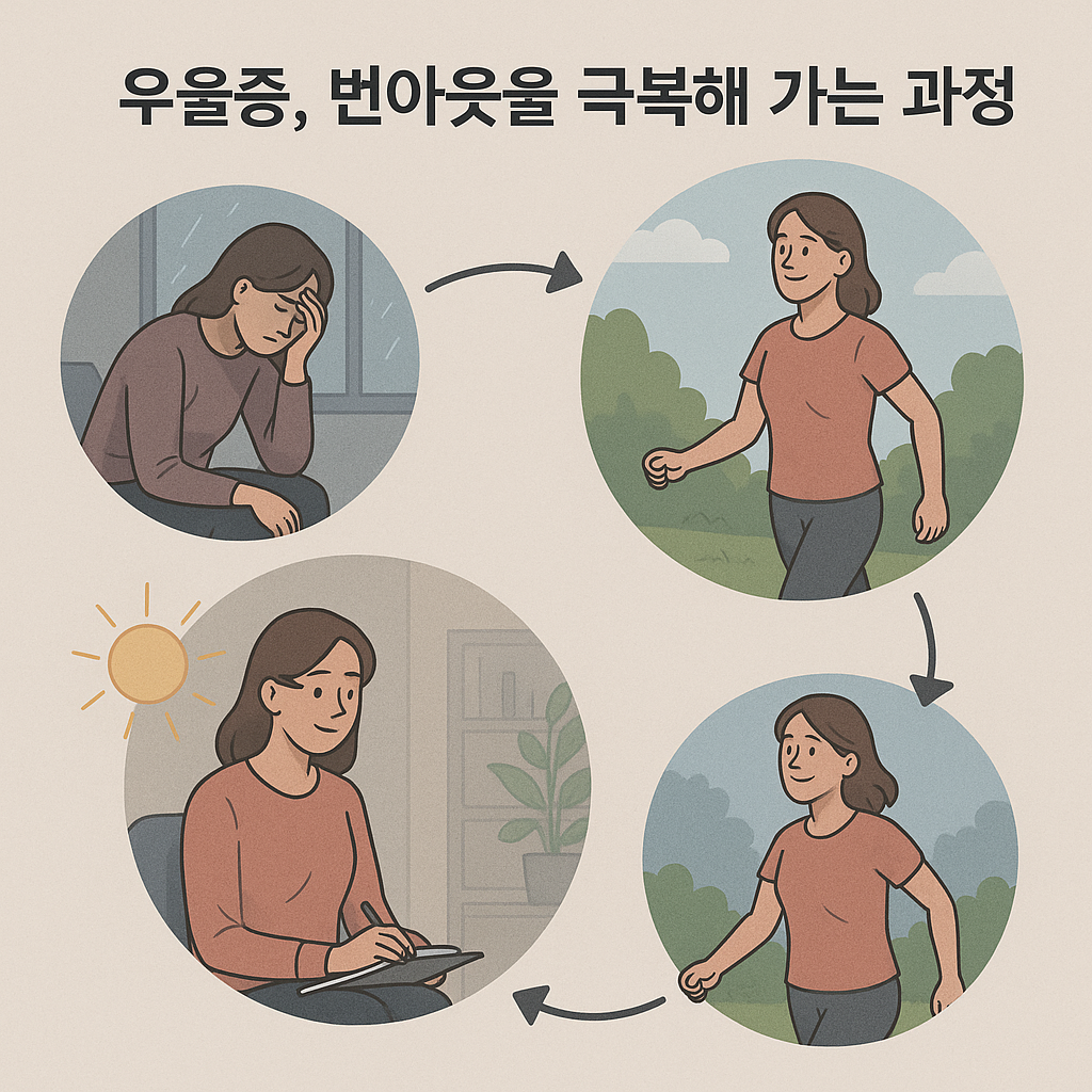 우울증, 번아웃을 극복해 가는 과정 이미지
