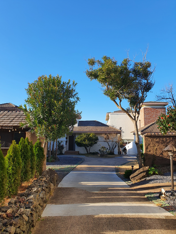 올레리조트-프론트로-가는길