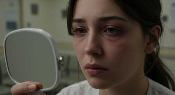 눈다래끼 증상과 예방법을 설명하는 일러스트 이미지