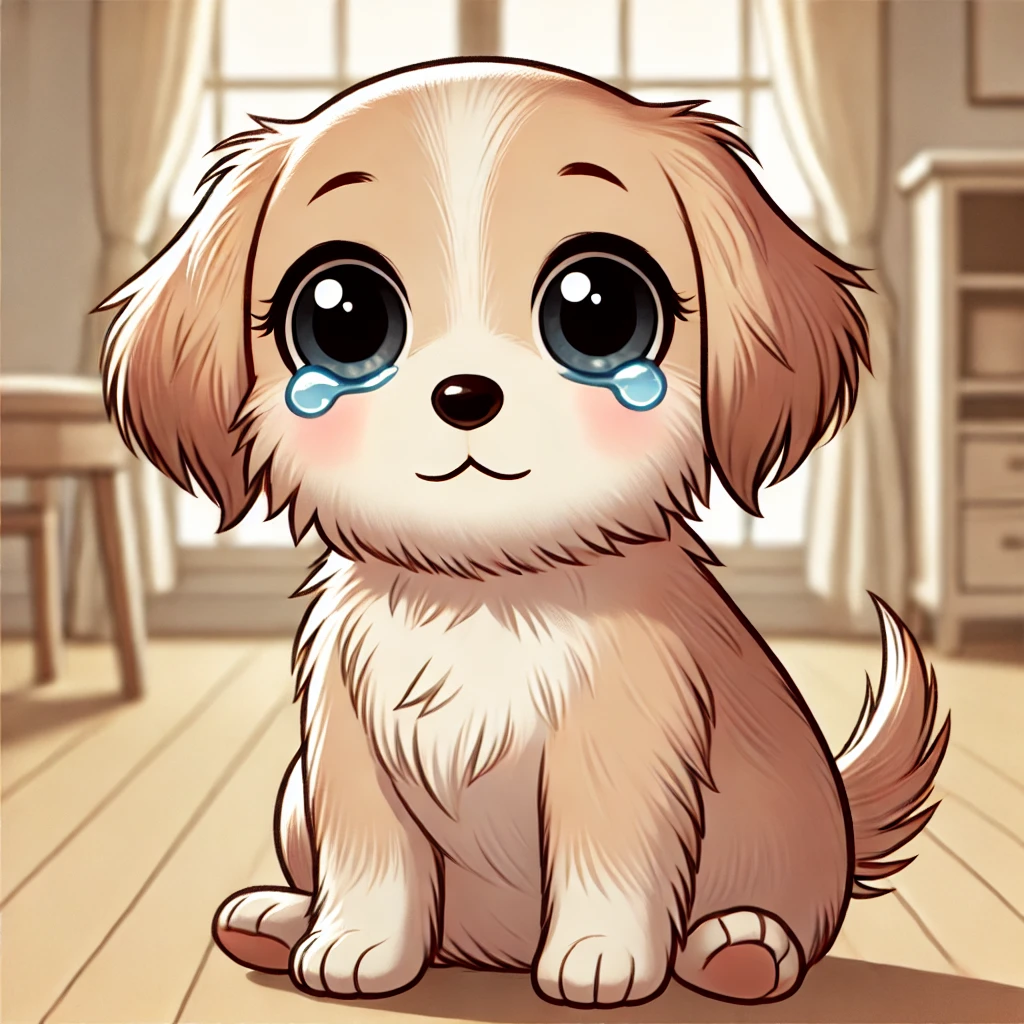 강아지눈물자국