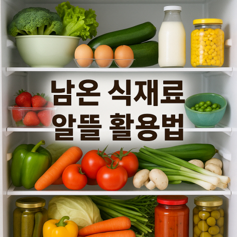 남은 식재료 알뜰 활용법