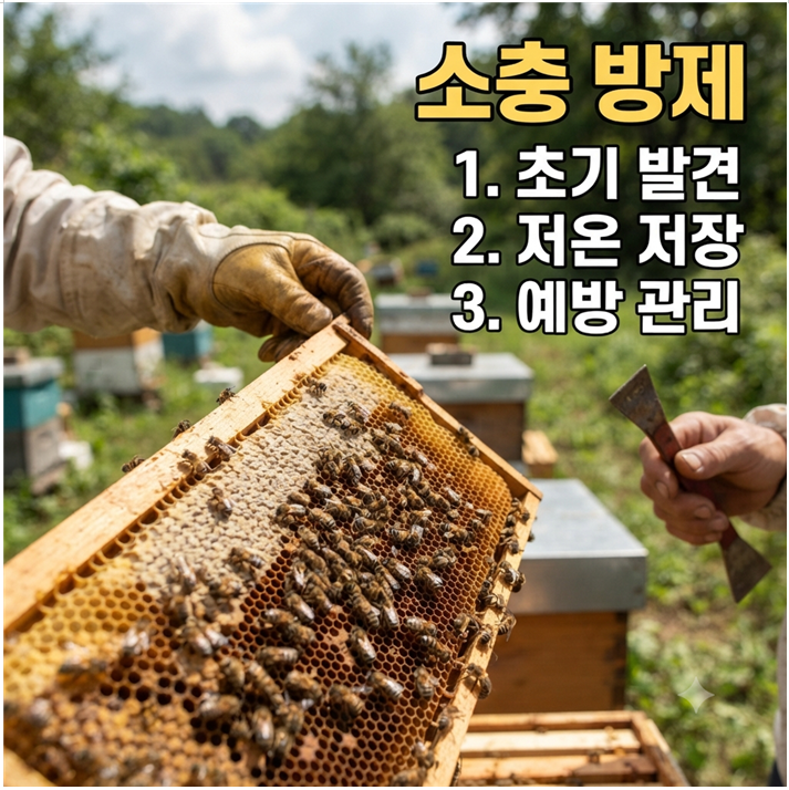 소충 방제 (초기 발견, 저온 저장, 예방 관리)