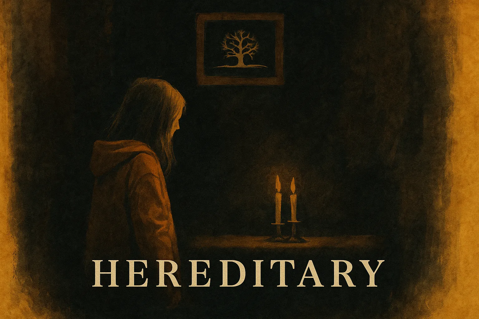 영화 유전(Hereditary)의 일러스트 이미지