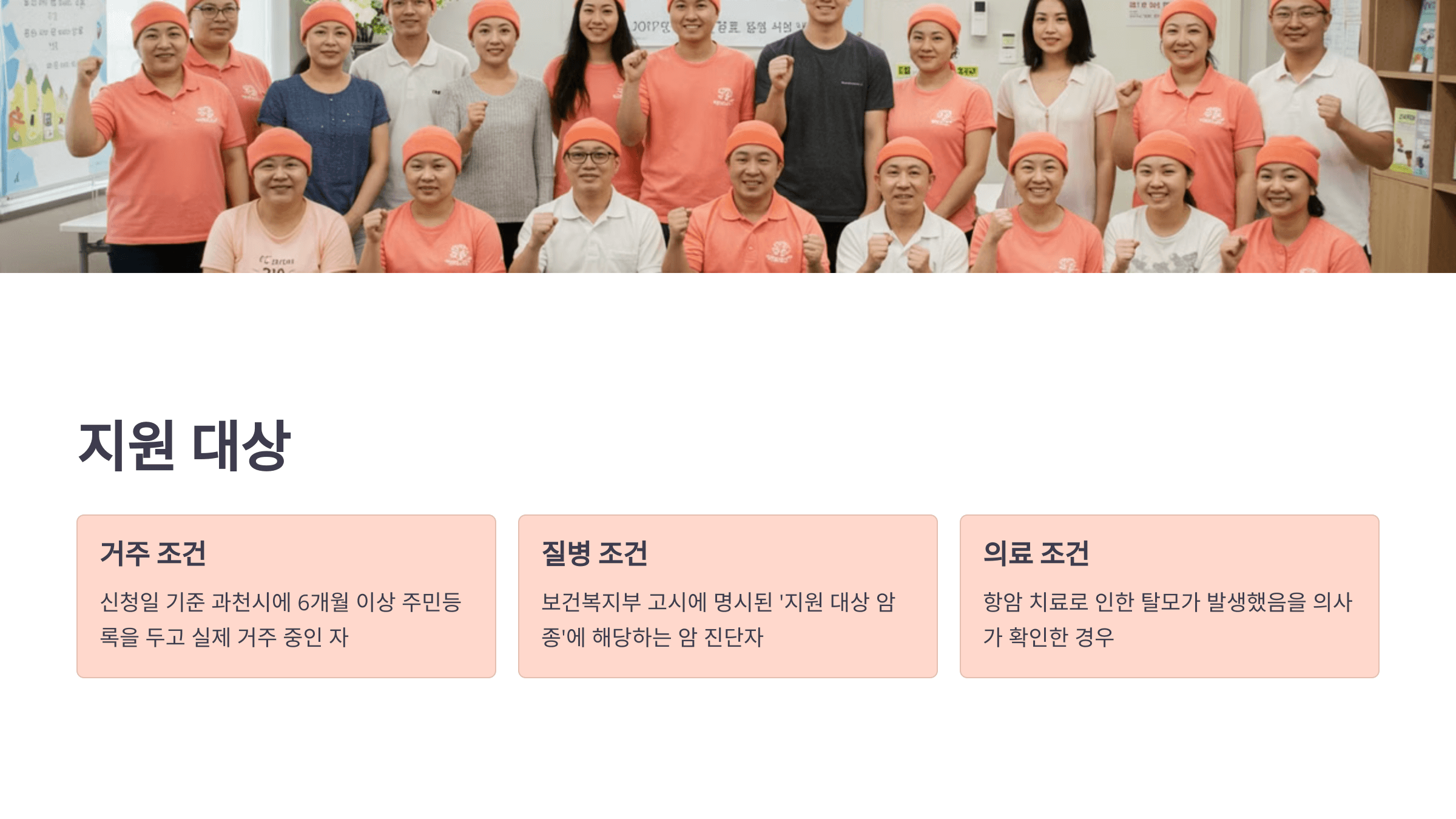 과천시 암환자 가발 구입비 지원 대상