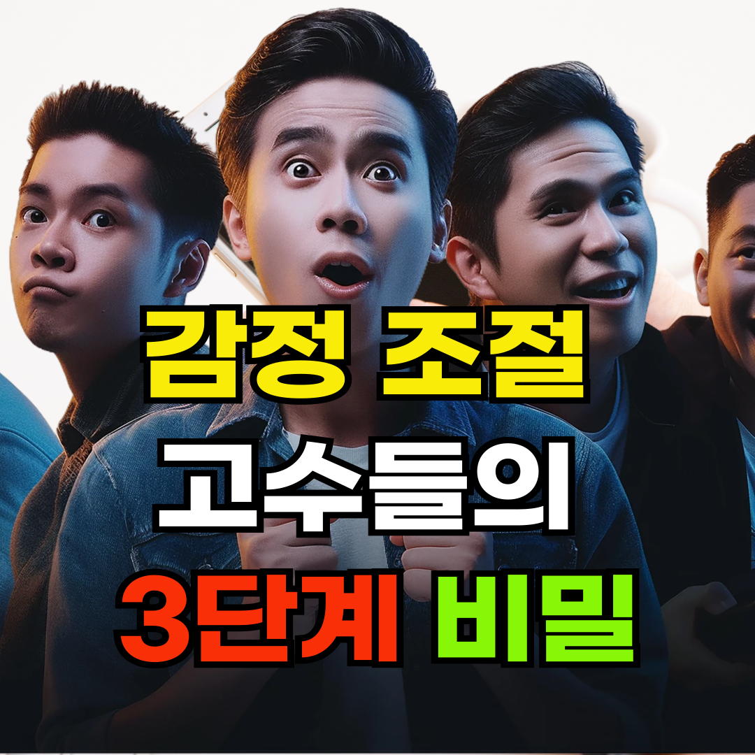 감정 조절 고수들의 3단계 비밀