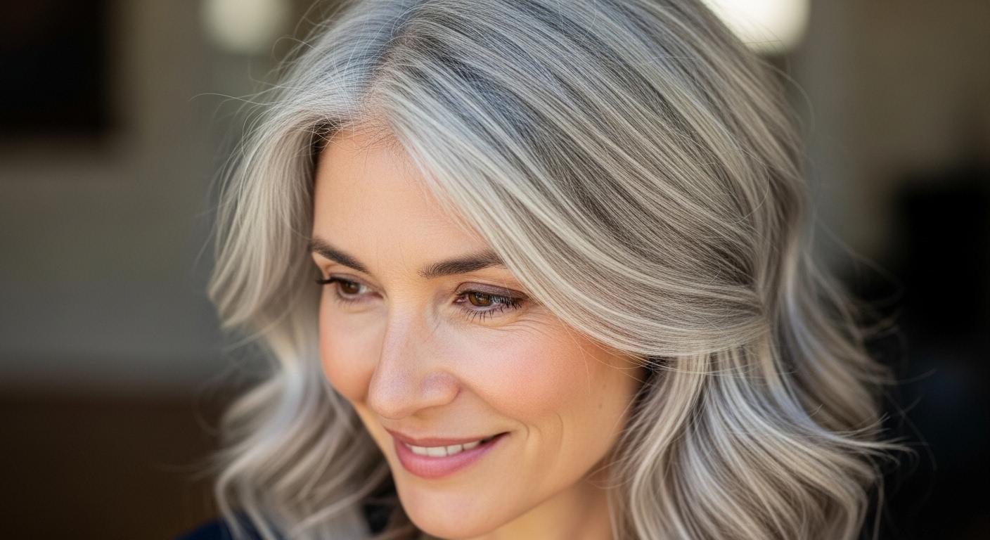 새치 밝은 염색