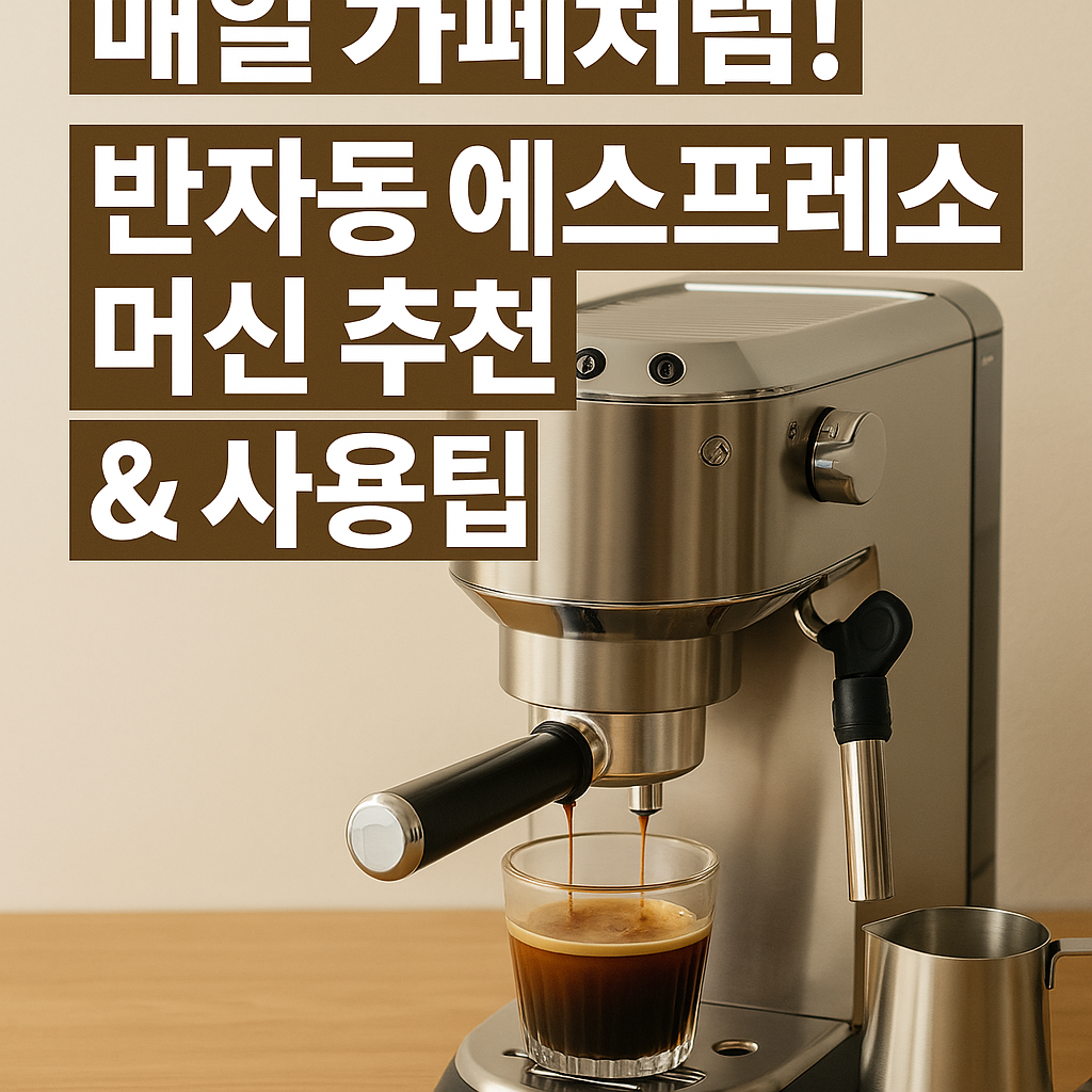 반자동 에스프레소 머신