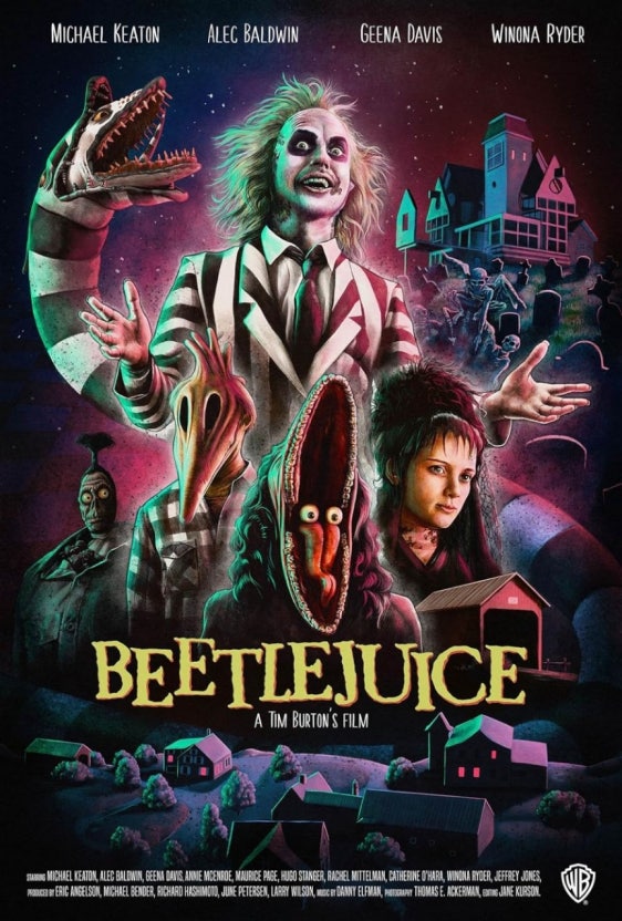 영화 <비틀쥬스>는 삶과 죽음의 경계를 보여주며 모두가 '다름'을 인정해야 함을 이야기 한다.