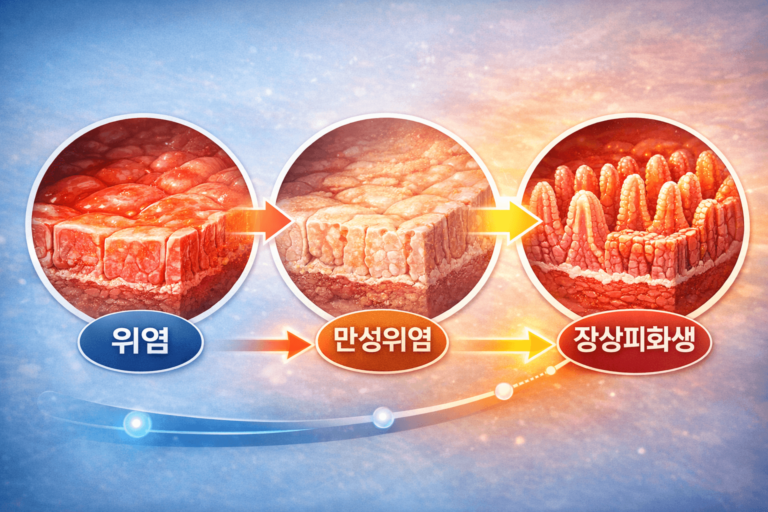 위염과 장상피화생 치료 차이