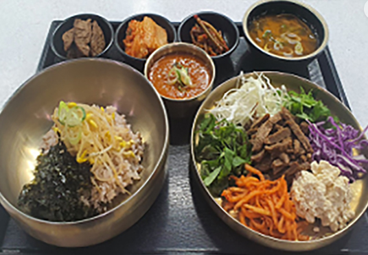 콩불고기보리비빔밥