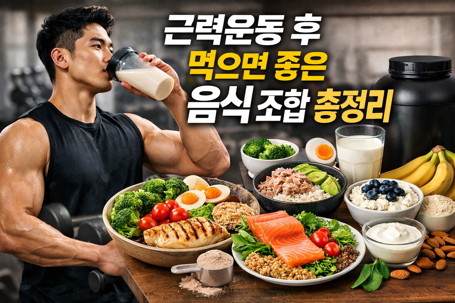 근력운동 후 음식 궁합