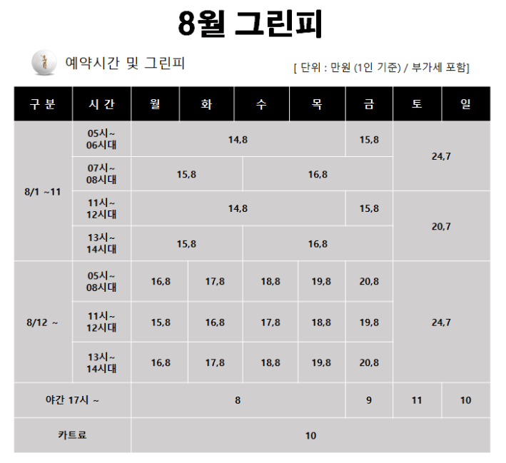 더크로스비 cc 그린피