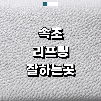 속초시 리프팅 병원