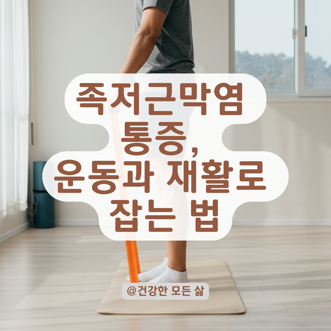 족저근막염 치료 후에도 남는 통증? 운동과 재활 방향 완전 정리.