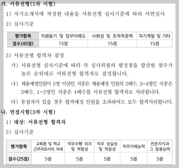 교육공무직-채용-시험