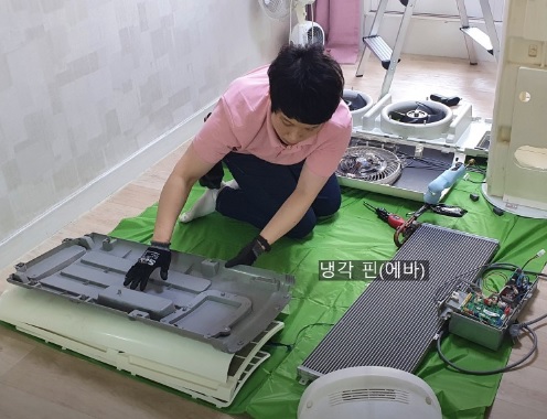 생방송 투데이 오늘도 달린다 청년사장 경기도 용인 에어컨 청소 전문가 프로미스킴 예약방법