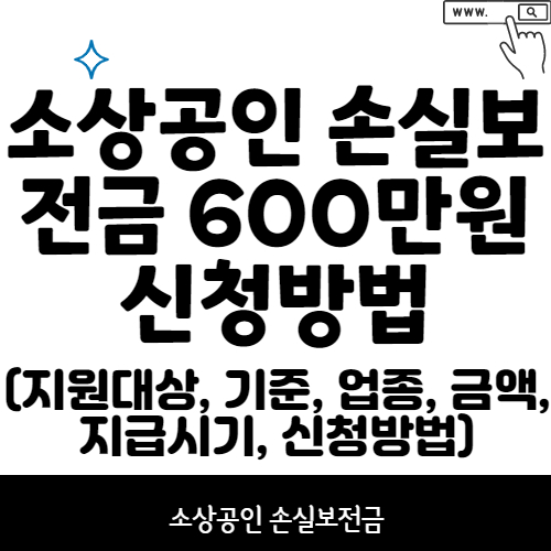 소상공인 손실보전금 600만원