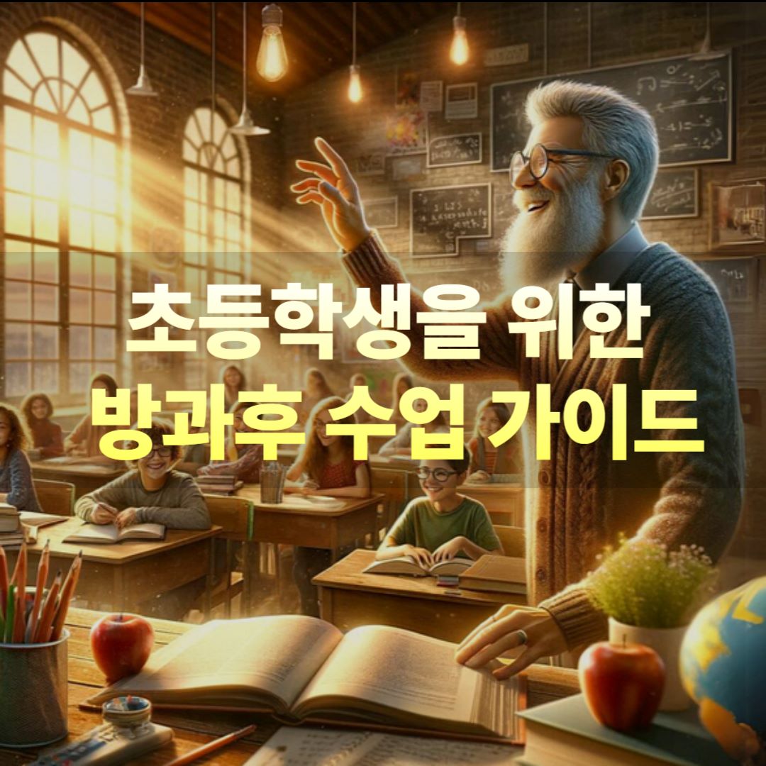 초등학생을 위한 방과후 수업 가이드