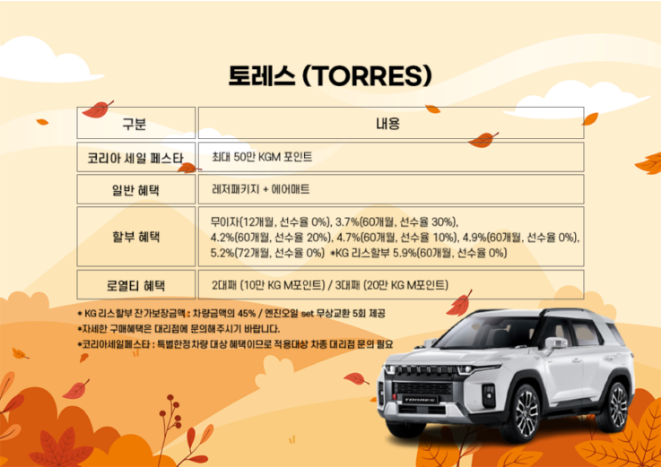 코리아세일페스타-KG모빌리티