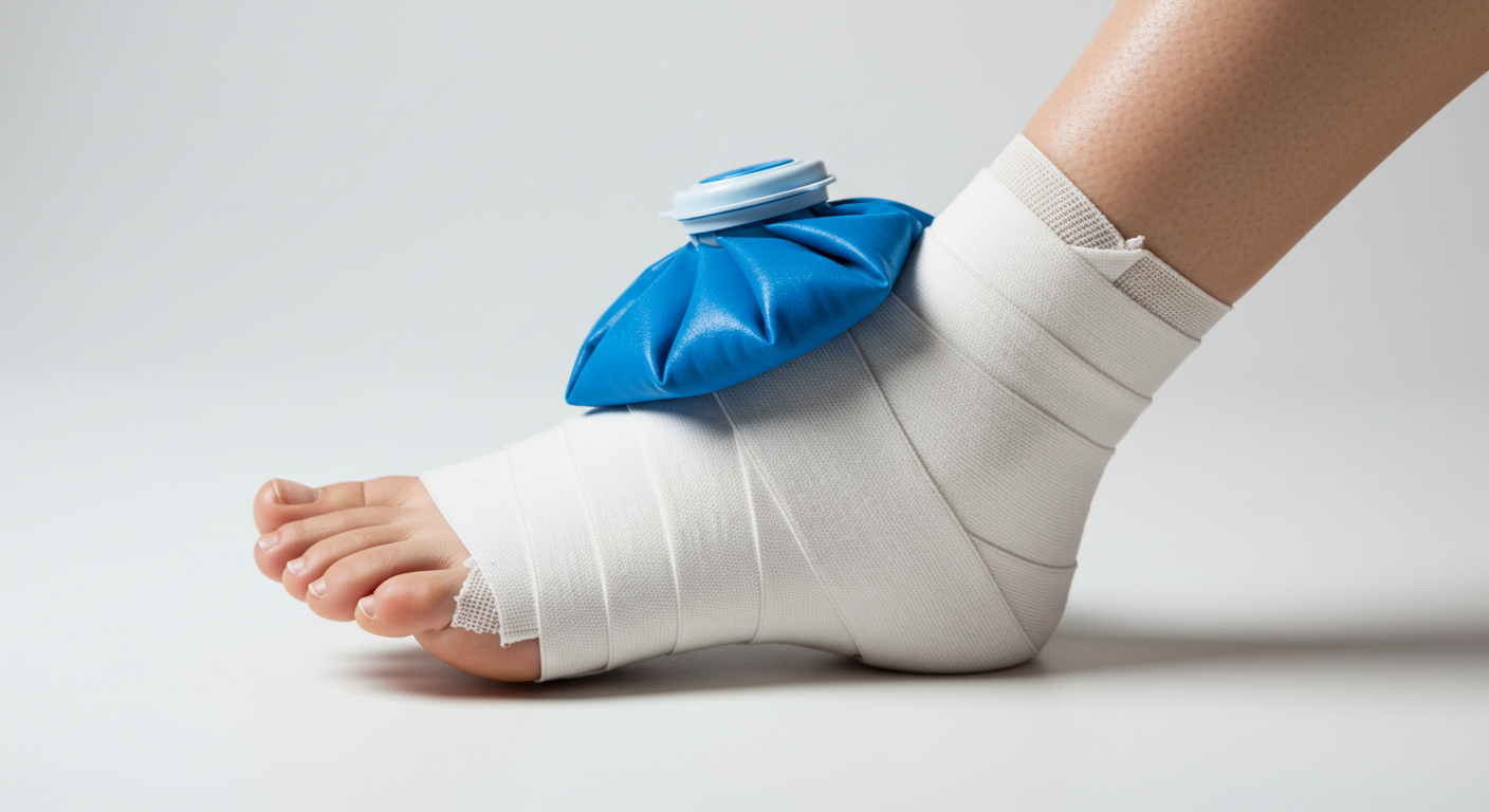 발목 접질렸을 때 해야 할 응급조치 4단계