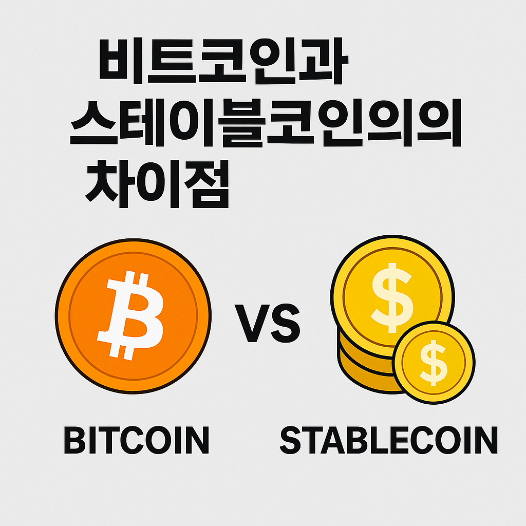 비트코인과 스테이블코인 차이점