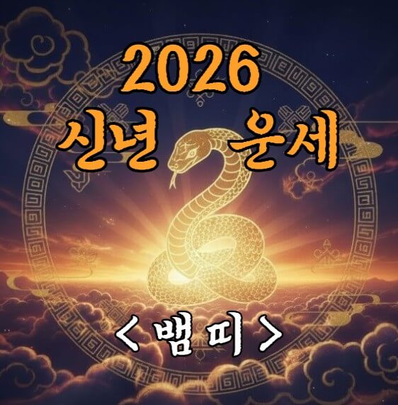 2026년 뱀띠 운세