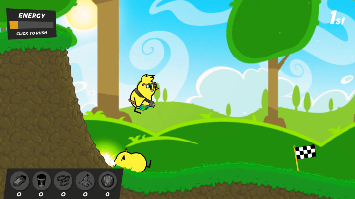 경주중에-중심을-잡지-못하고-바닥으로-넘어지는-화면