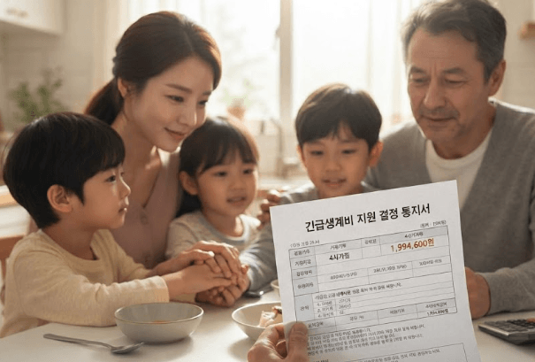 지원 결정 통지서 안내