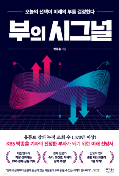 부의 시그널 책 표지, 박종훈 저자 미래 부 전망과 경제 흐름을 다룬 재테크 도서