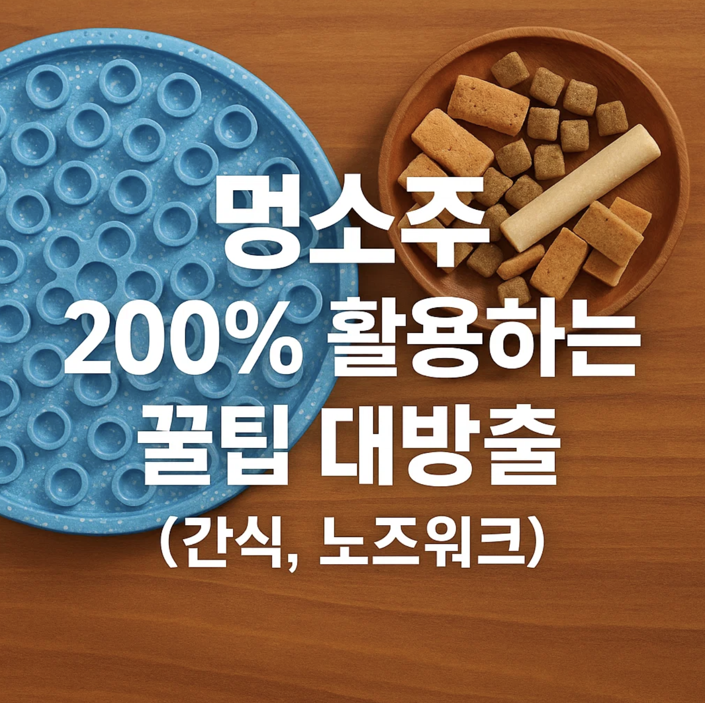멍소주 200% 활용하는 꿀팁 대방출 (간식, 노즈워크)