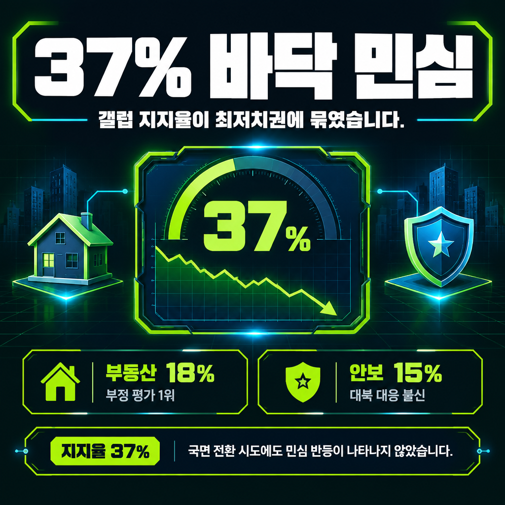 37% 바닥 민심