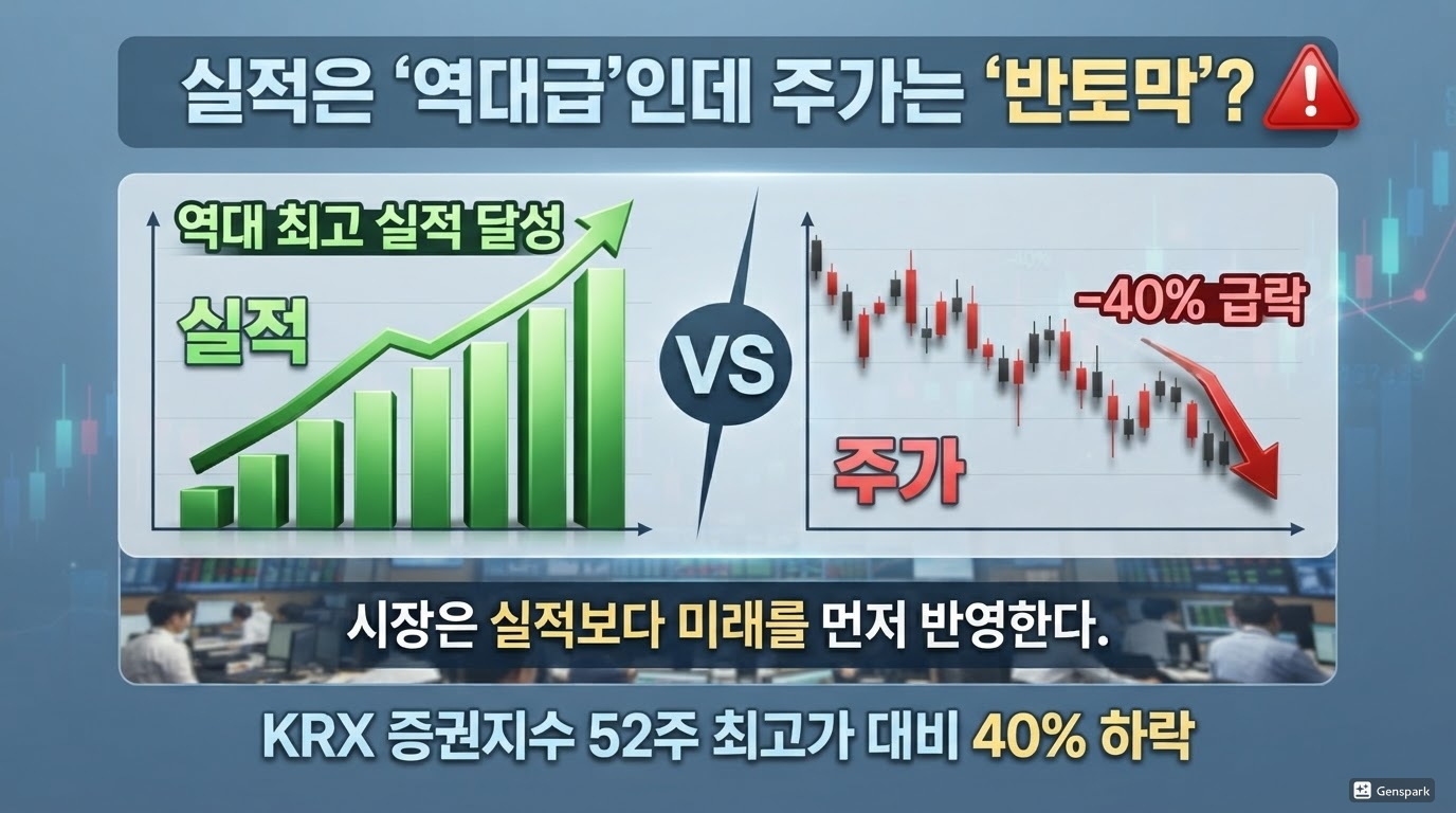 역대급 실적에도 40% 하락한 증권주, 하반기 반등 가능성은?