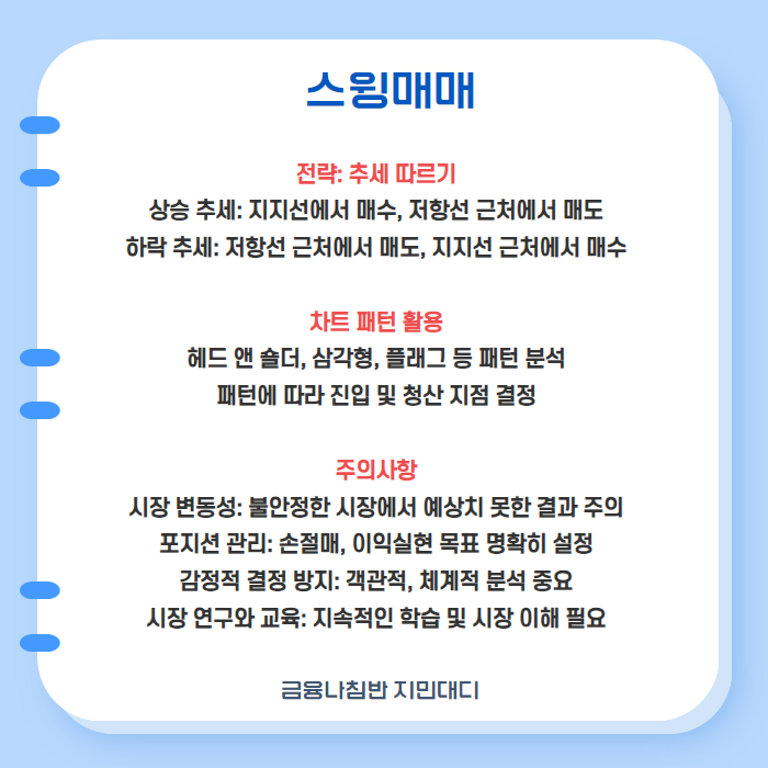 스캘핑 데이트레이딩 스윙매매 주식매매 06