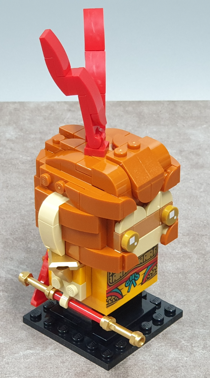 레고 LEGO 40381 브릭헤즈 몽키키드 몽키킹 박스디자인 구성품 크롬브릭 여의봉 몽키킹 조립완료