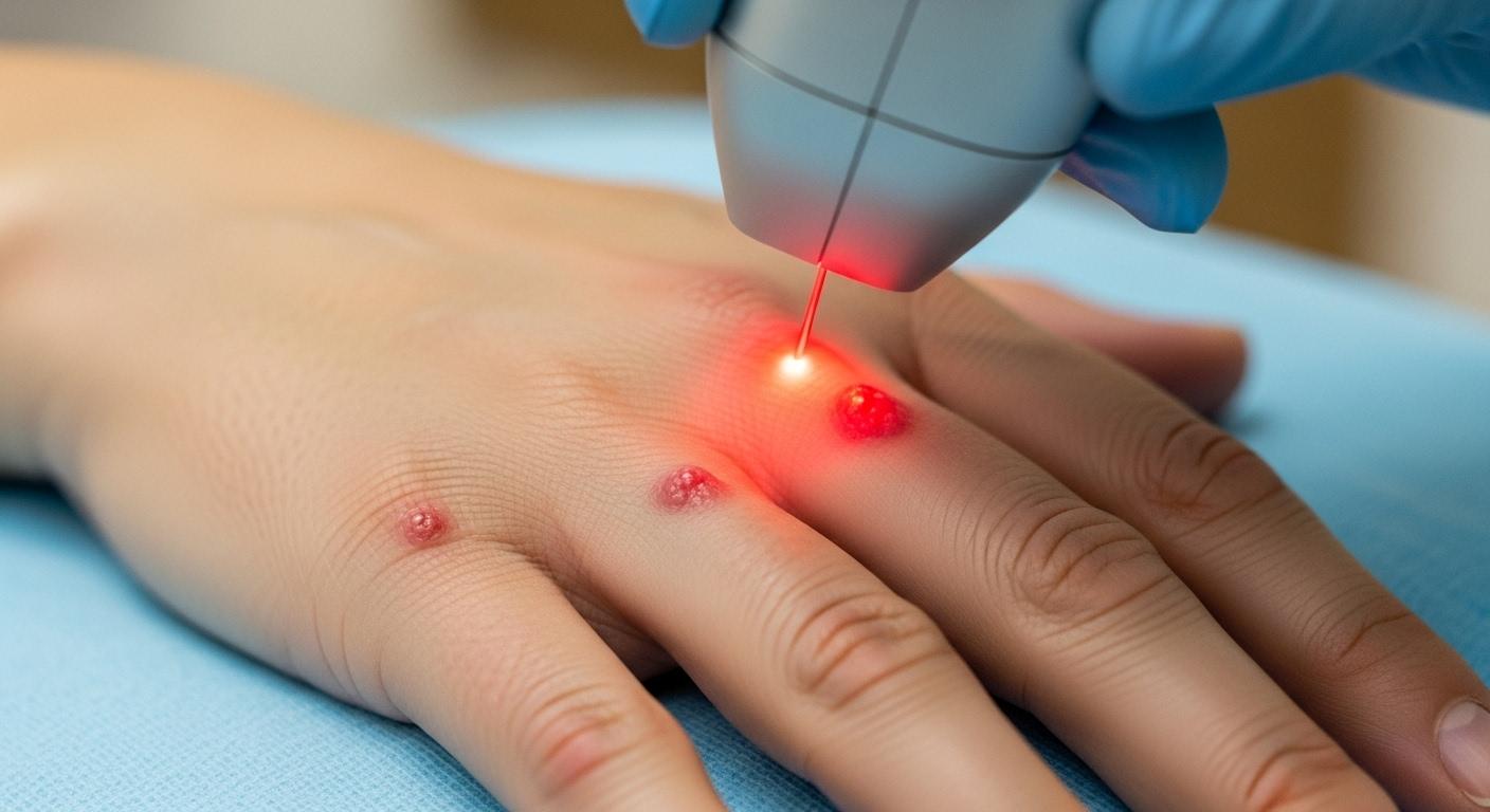 손등 검버섯 레이저 치료