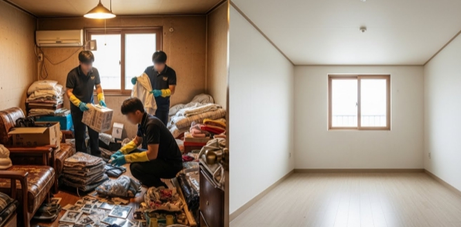 봉화 고독사청소 후