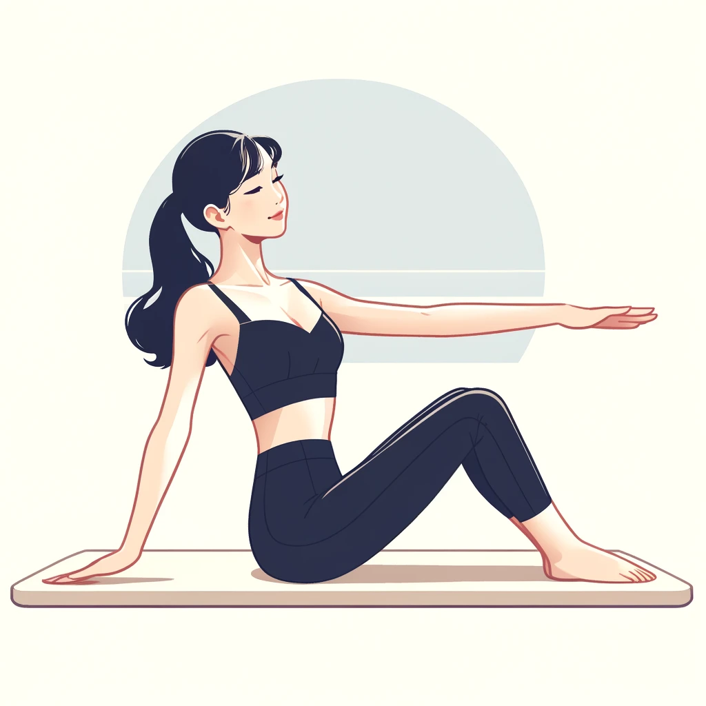 필라테스 하는 사진