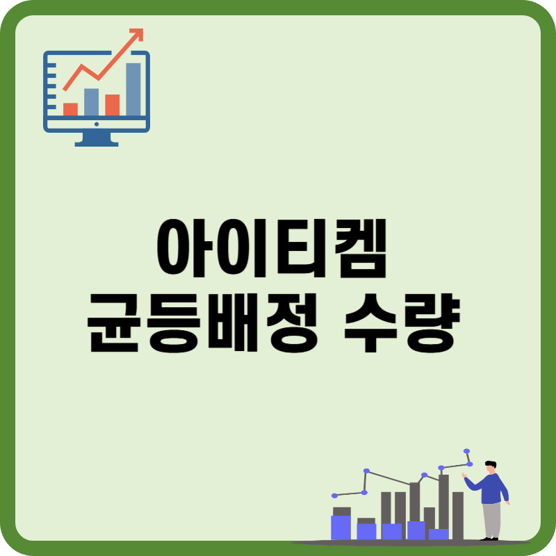 아이티켐 균등배정 수량, 비례경쟁률 청약 결과