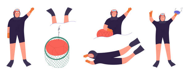 한국의 작은 섬에서 외국인이 체험할 수 있는 무료 해녀 문화 교실