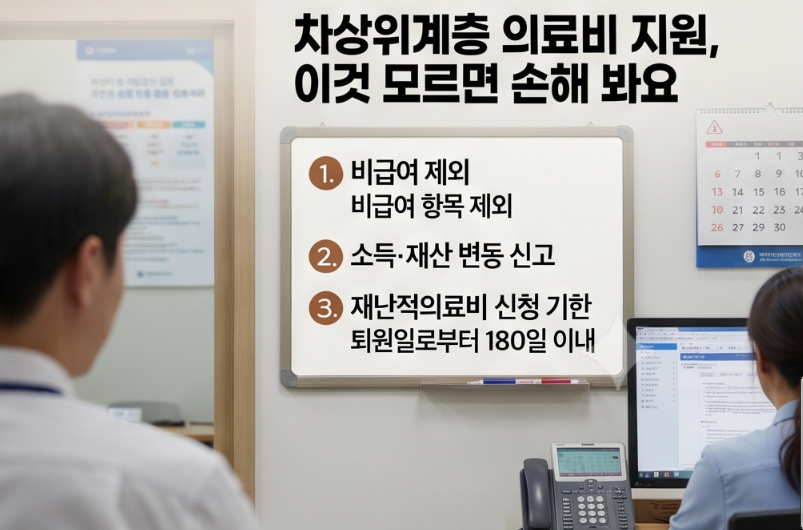 2026 차상위계층 의료비 지원, 입원비 면제에 보험료까지? (대상·신청)